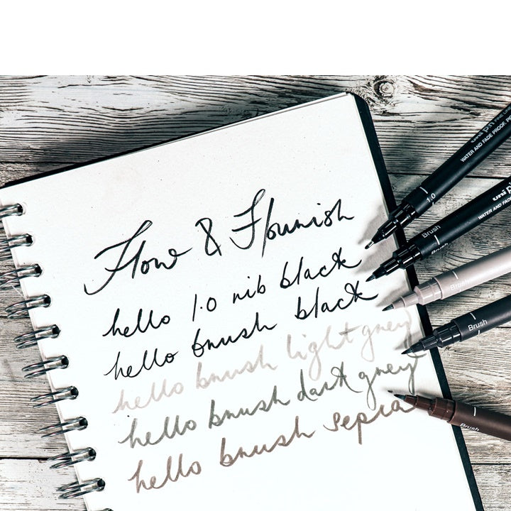 Satz UNI PIN Marker fineliner Flow and Flourish 5 Stück — Bild 7