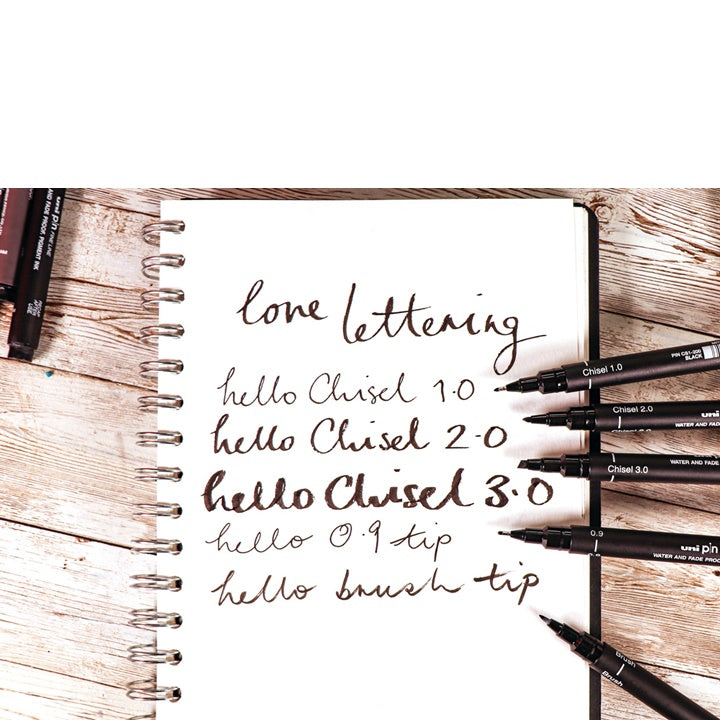Satz UNI PIN Marker fineliner Love Lettering 5 Stück — Bild 8