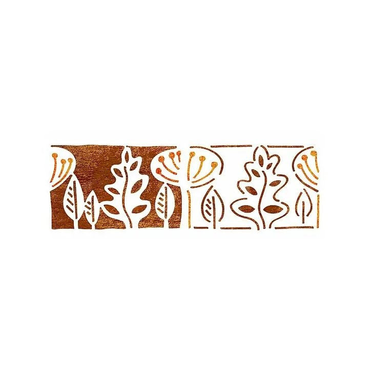 Schablone XL Blätter 22x67 cm — Bild 1