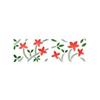 Schablone XL Blätter und Blumen 22x67 cm — Bild 1