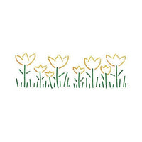 Schablone XL Blumenwiese 22x67 cm — Bild 1