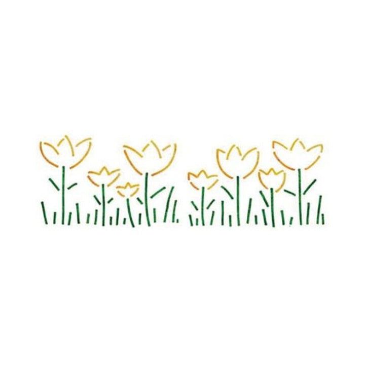 Schablone XL Blumenwiese 22x67 cm — Bild 1