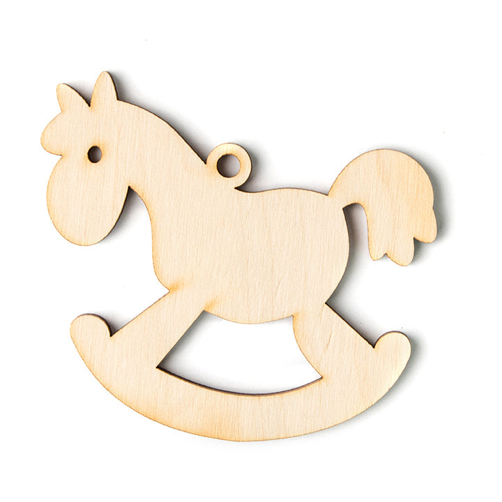 Schaukelpferd Ornamente aus Holz | verschiedene Abmessungen — Bild 2