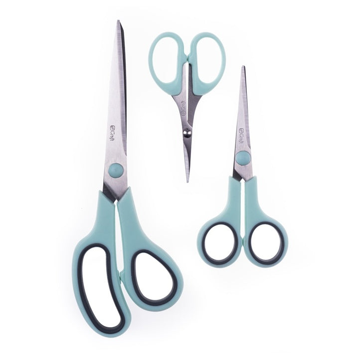 Scherenset mit Softgrip-Griffen - 3 Stück — Bild 1