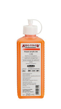 Schmincke AERO COLOR Professional Acryltinte 250 ml – 204 Kadmiumorange Imit.