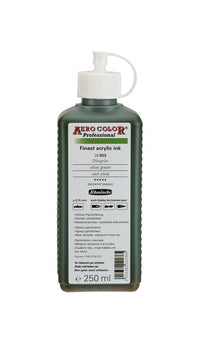 Schmincke AERO COLOR Professional Acryltinte 250 ml – 503 Olivgrün