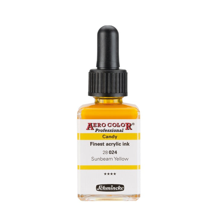 Schmincke AERO COLOR Professional Candy Acryltinte 28 ml – 024 sunbeam Gelb
