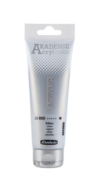 Schmincke AKADEMIE Acrylfarben 120 ml – 800 Silber