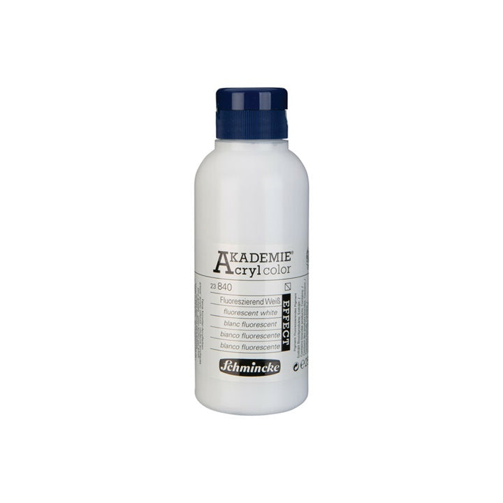 Schmincke AKADEMIE Acrylfarben 250 ml | verschiedene Farben - 840 fluoreszierendes Weiß