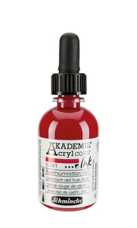 Schmincke AKADEMIE Acryltinte 50 ml – 341 Kadmiumrot dunkel Farbton