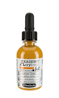 Schmincke AKADEMIE Acryltinte 50 ml – 661 Ocker Gelb