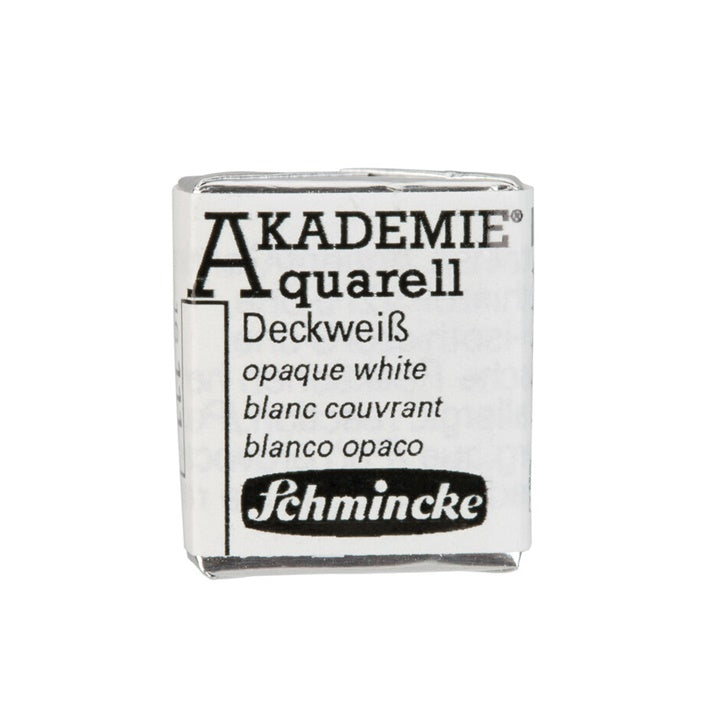 Schmincke AKADEMIE Aquarellfarben 1/2 Näpfchen – 111 blickdicht weiß