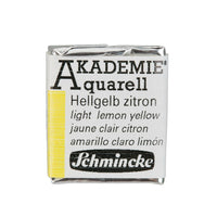 Schmincke AKADEMIE Aquarellfarben 1/2 Näpfchen – 222 hell zitronengelb