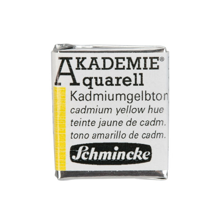 Schmincke AKADEMIE Aquarellfarben 1/2 Näpfchen – 224 Cadmium Gelb hue