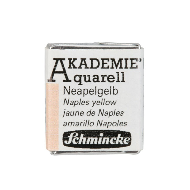 Schmincke AKADEMIE Aquarellfarben 1/2 Näpfchen – 226 Neapel Gelb