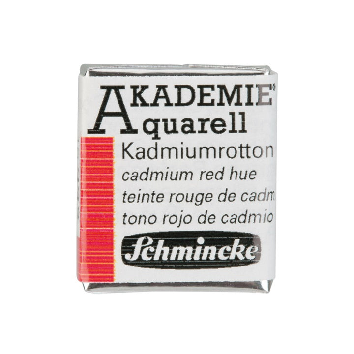 Schmincke AKADEMIE Aquarellfarben 1/2 Näpfchen – 332 Kadmiumrot Farbton