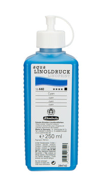 Schmincke aqua-LINOPRINT Linoldruckfarbe 250 ml – 440 Cyan