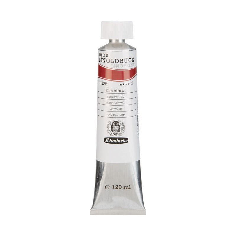 Schmincke aqua-LINOPRINT Linoldruckfarben 120 ml – 325 Karminrot