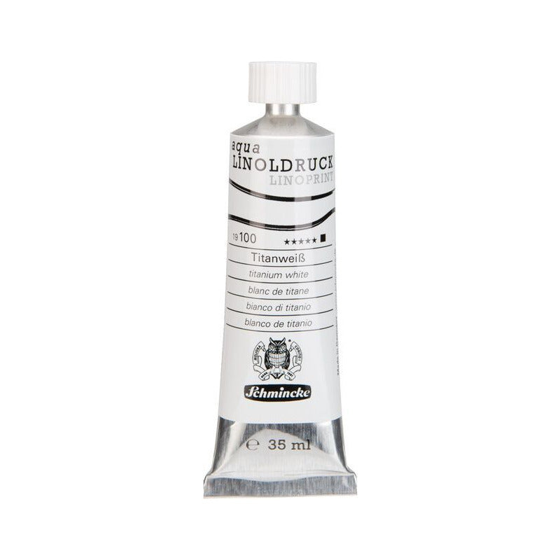 Schmincke aqua-LINOPRINT Linoldruckfarben 35 ml – 100 Titanweiß