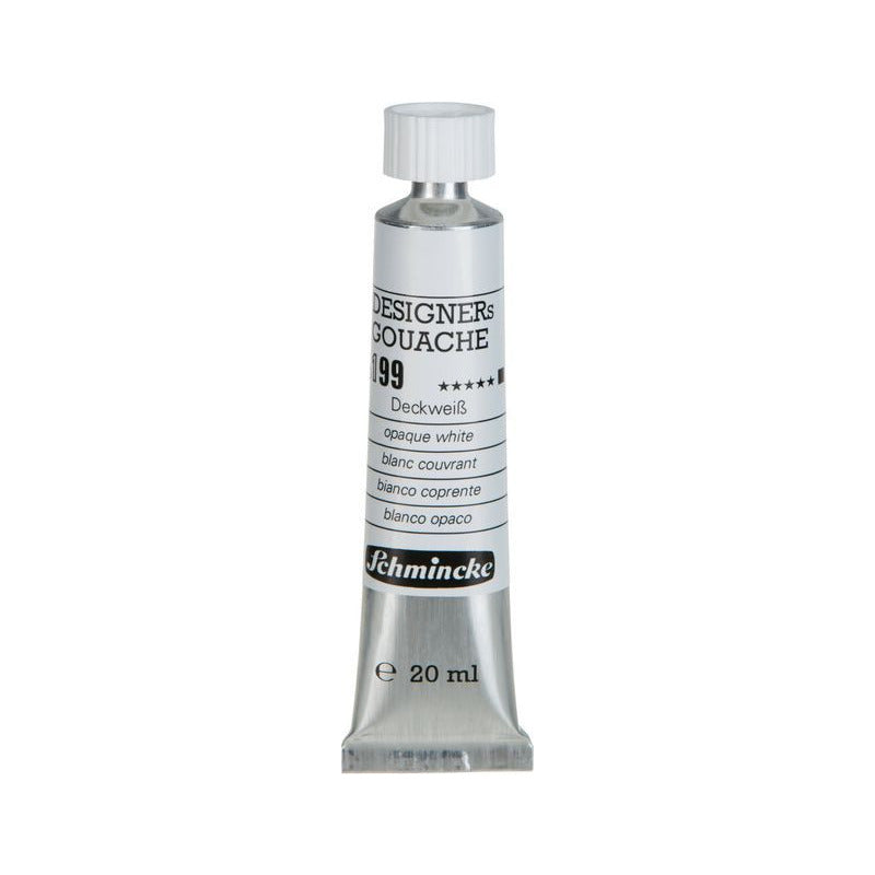 Schmincke Designers Gouache 20 ml Gouachefarbe – 199 Deckweiß