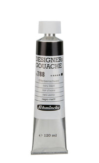 Schmincke Designers Gouache Gouachefarbe 120 ml – 788 Elfenbeinschwarz