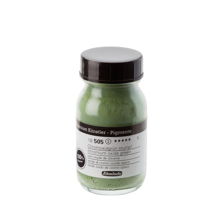 Schmincke Farbpigmente 100 ml – 505 chromium oxide Grün