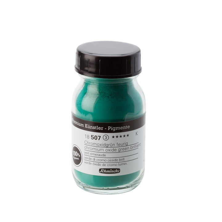 Schmincke Farbpigmente 100 ml – 507 Chromoxid brillantgrün