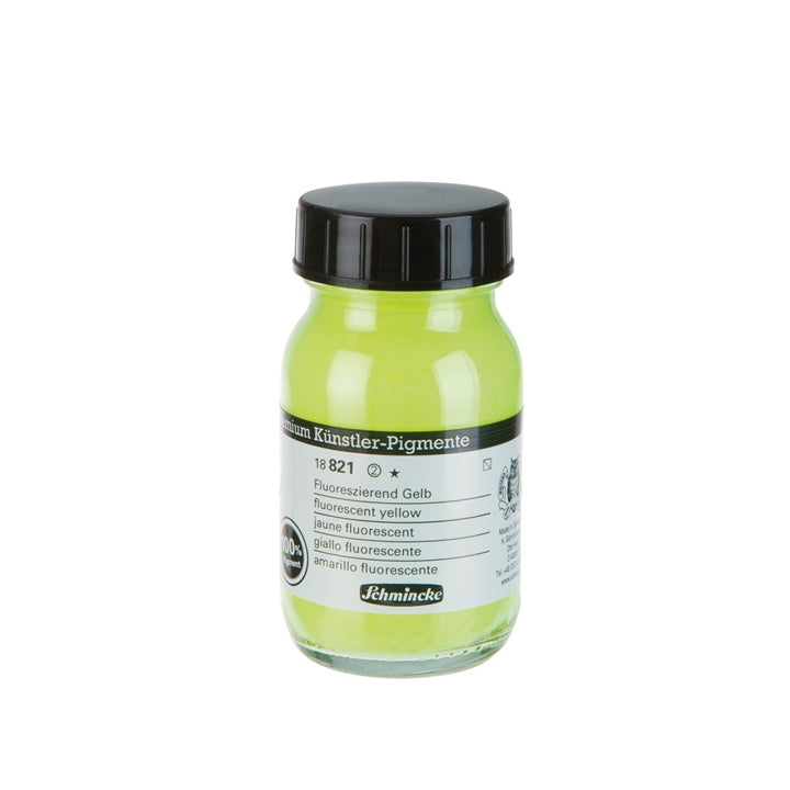 Schmincke Farbpigmente 100 ml – 821 fluoreszierendes Gelb