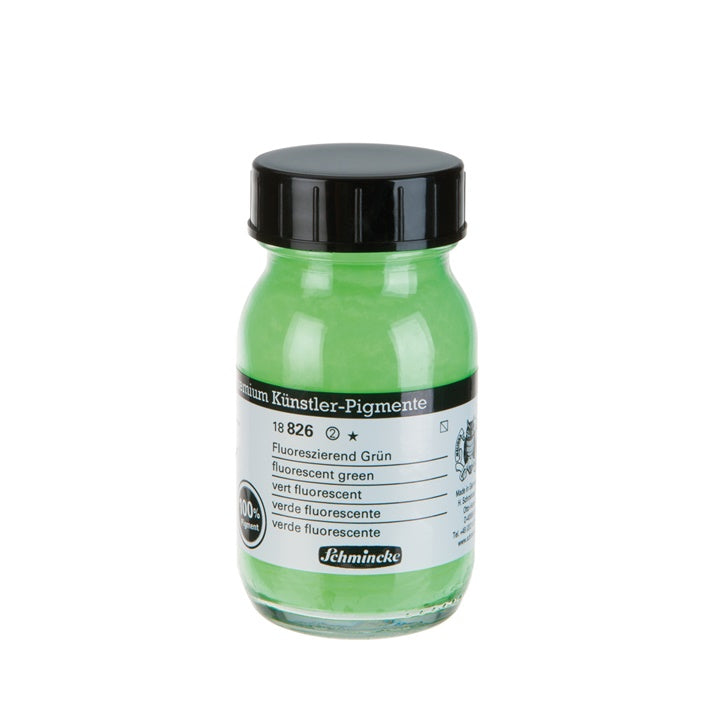 Schmincke Farbpigmente 100 ml – 826 fluoreszierendes Grün