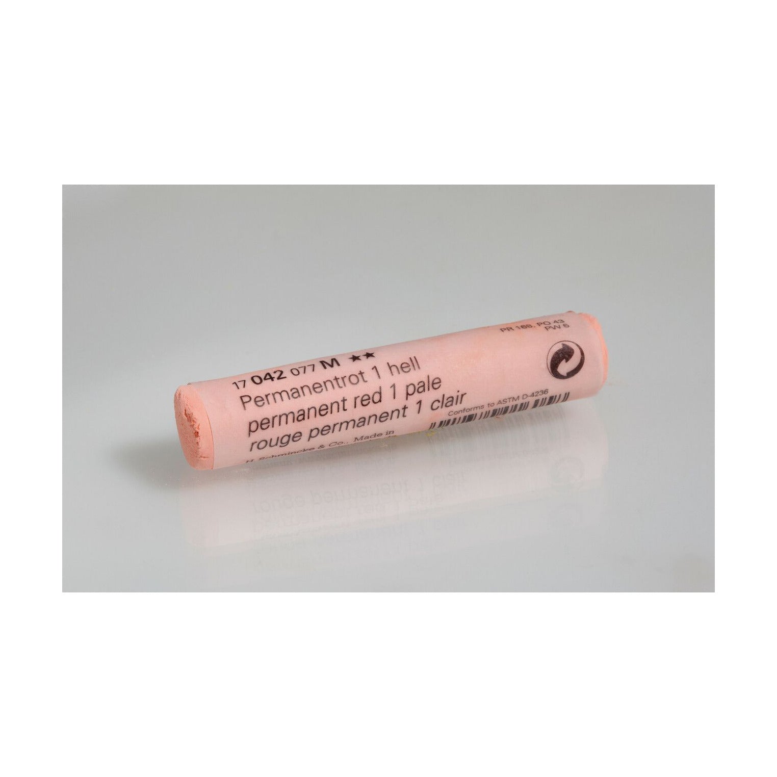 Schmincke FINEST EXTRA-SOFT Softpastell – Serie 1 – 042 M permanent red 1 pale