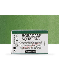 Schmincke Horadam Aquarellfarben im ganzen Näpfchen – 512 chromium oxide Grün