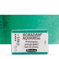 Schmincke Horadam Aquarellfarben im ganzen Näpfchen – 519 phthalo Grün