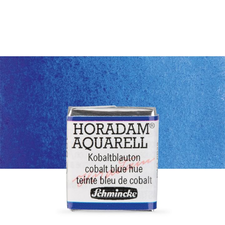Schmincke Horadam Aquarellfarben im halben Näpfchen – 486 Kobaltblau hue