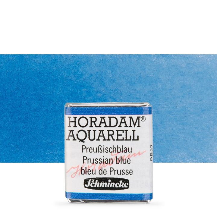Schmincke Horadam Aquarellfarben im halben Näpfchen – 492 Preußisch Blau