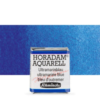Schmincke Horadam Aquarellfarben im halben Näpfchen – 496 Ultramarin Blau