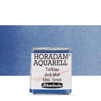 Schmincke Horadam Aquarellfarben im halben Näpfchen – 498 Dunkelblau
