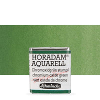 Schmincke Horadam Aquarellfarben im halben Näpfchen – 512 chromium oxide green