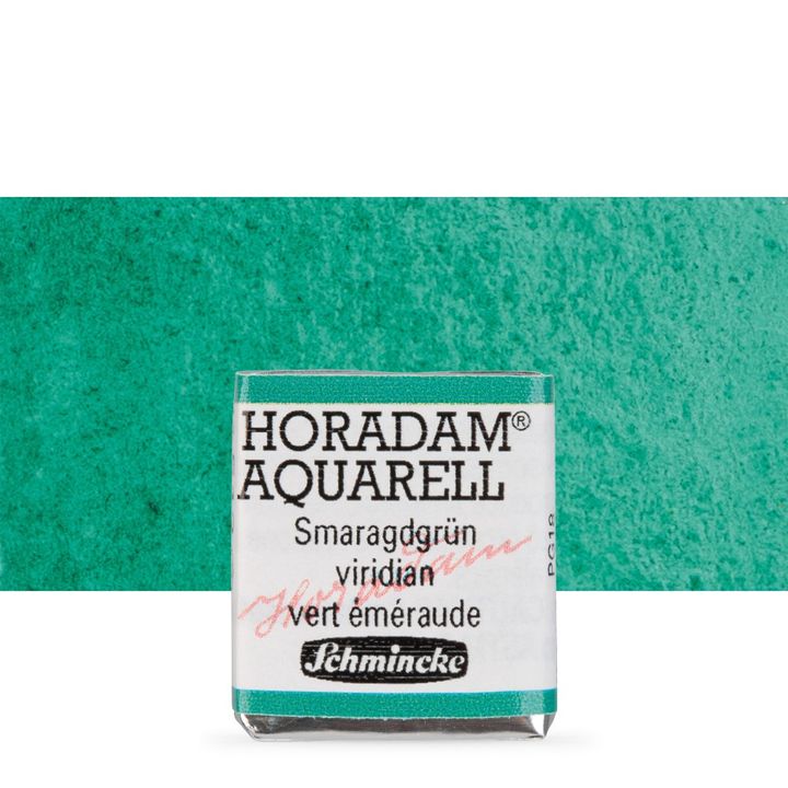 Schmincke Horadam Aquarellfarben im halben Näpfchen – 513 viridian