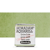 Schmincke Horadam Aquarellfarben im halben Näpfchen – 516 green earth