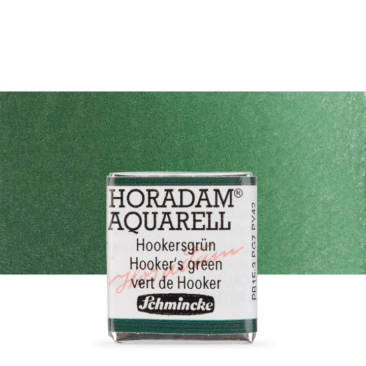 Schmincke Horadam Aquarellfarben im halben Näpfchen – 521 Hookers green