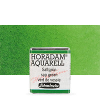 Schmincke Horadam Aquarellfarben im halben Näpfchen – 530 sap green