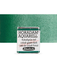Schmincke Horadam Aquarellfarben im halben Näpfchen – 533 Kobaltgrün dunkel