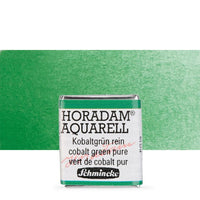 Schmincke Horadam Aquarellfarben im halben Näpfchen – 535 Kobaltgrün pure