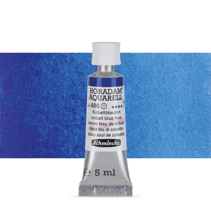 Schmincke HORADAM Aquarellfarben in der 5 ml Tube – 486 Kobaltblau hue