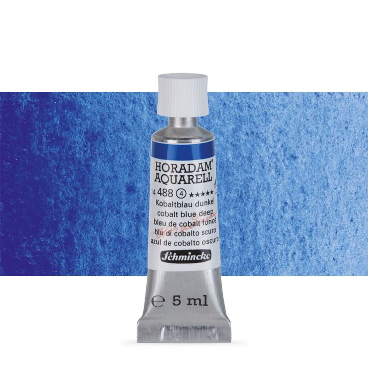 Schmincke HORADAM Aquarellfarben in der 5 ml Tube – 488 Kobaltblau tief