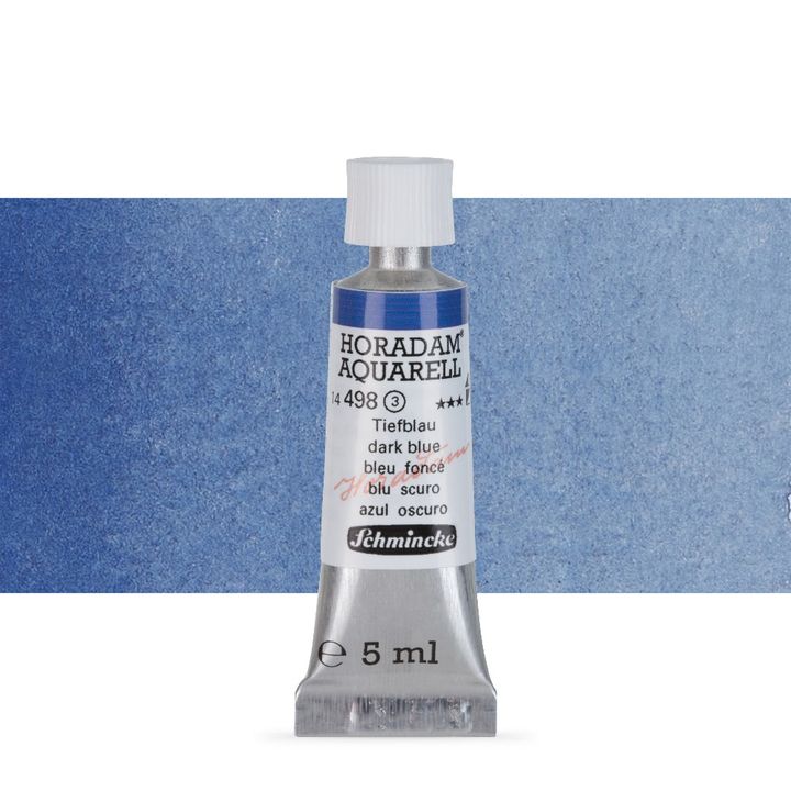 Schmincke HORADAM Aquarellfarben in der 5 ml Tube – 498 Dunkelblau