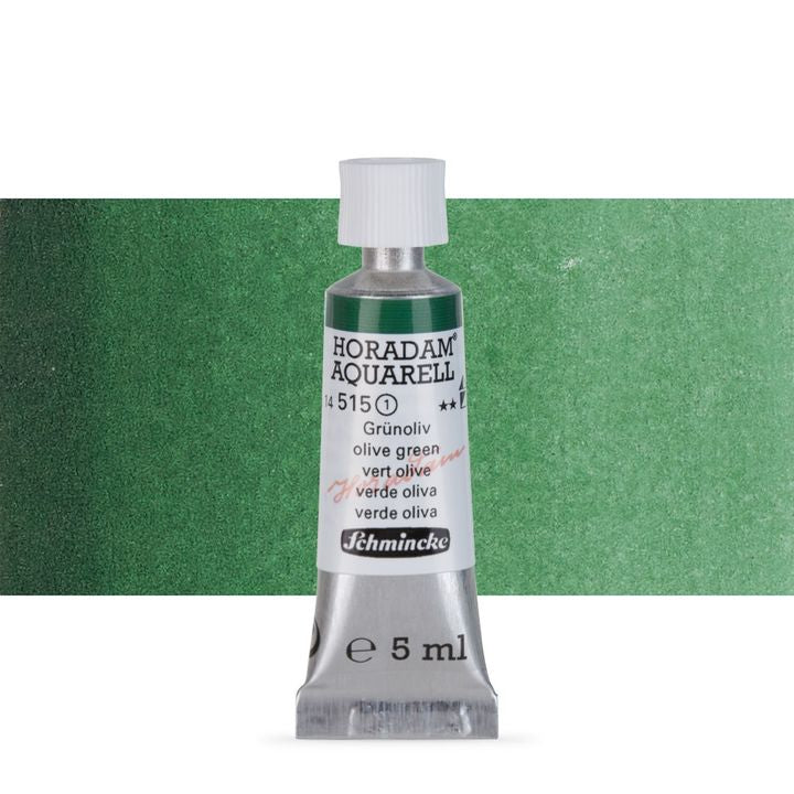 Schmincke HORADAM Aquarellfarben in der 5 ml Tube – 515 Olivgrün