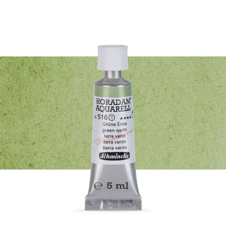 Schmincke HORADAM Aquarellfarben in der 5 ml Tube – 516 Grün earth