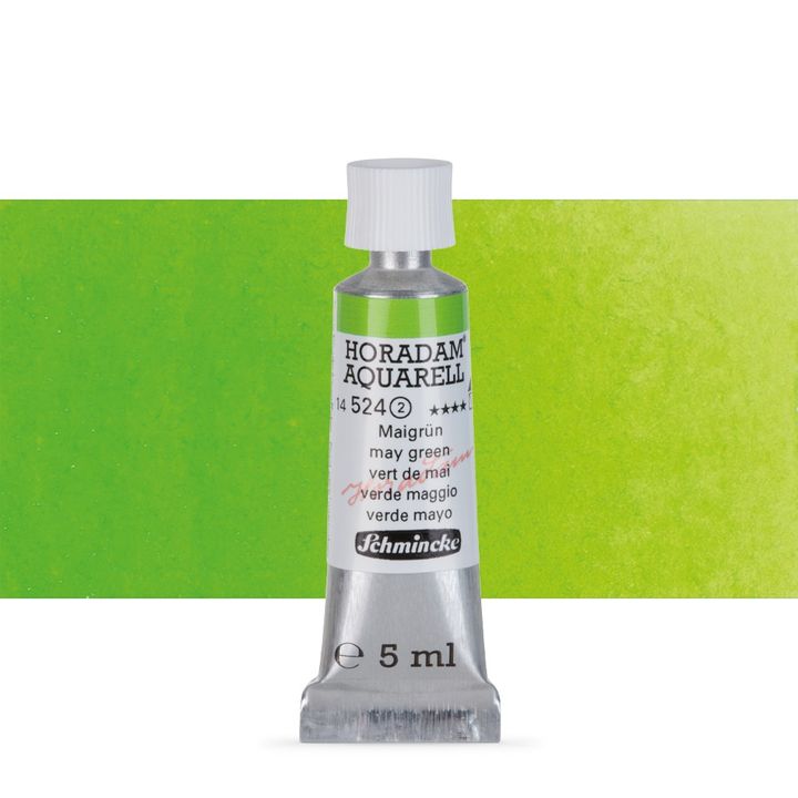 Schmincke HORADAM Aquarellfarben in der 5 ml Tube – 524 may green