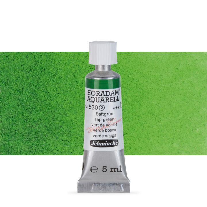 Schmincke HORADAM Aquarellfarben in der 5 ml Tube – 530 sap green